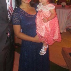 Maternity dress - navy blue Jessica Simpson